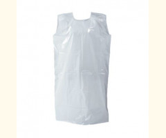 Disposable White Polythene Smock pack of 10